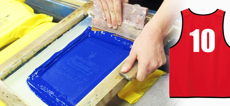 オリジナルビブスのプリント製作！ナンバリング印刷も激安価格で