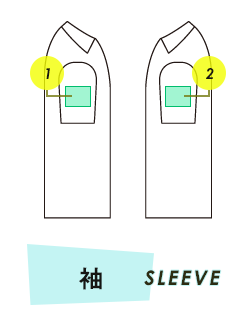 半袖ポロシャツ（ポケット有） 袖プリント範囲