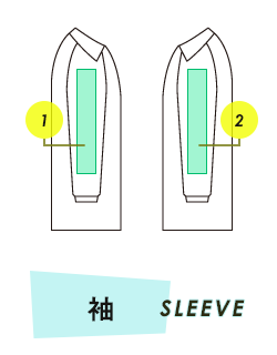 ジャージ袖プリント範囲