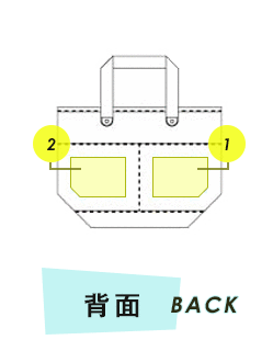 トートバック背面プリント範囲