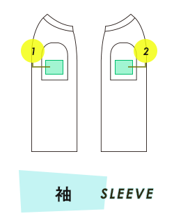 半袖Tシャツ（フード付き） 袖プリント範囲