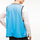 ビブス【在庫限り商品】（MK7102）着用イメージ（身長178cm XXL）・背面