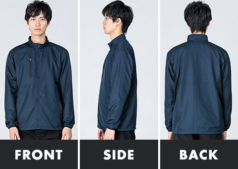 00235-LSC ライトストレッチジャケット｜FRONT、SIDE、BACK