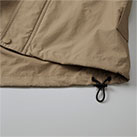 Ｃ/Ｎ スタンドフードインジャケット（一重）（7325-01）裾下はドローコート仕様