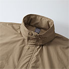 Ｃ/Ｎ スタンドフードインジャケット（一重）（7325-01）襟はボリュームのあるスタンドカラー仕様