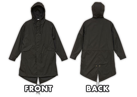 7447-01 T/Cモッズコート（一重）｜FRONT、BACK