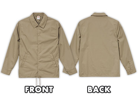 7448-01 T/Cコーチジャケット（裏地付）｜FRONT、BACK
