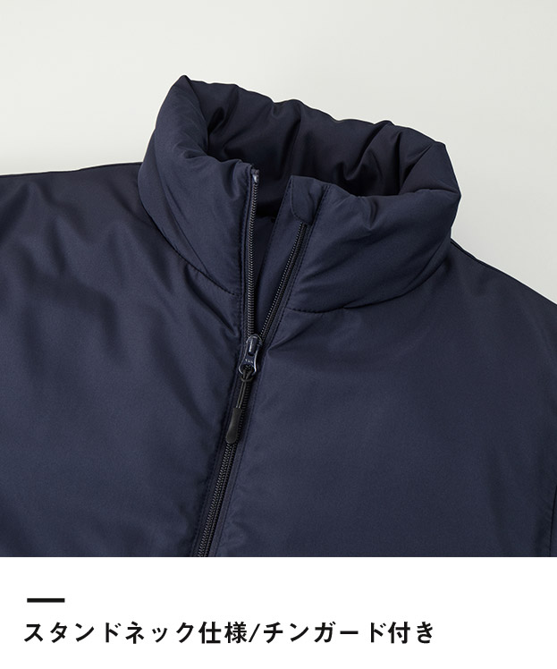 インサレーテッド スタンド ジャケット（中綿入）（7464-01）スタンドネック仕様/チンガード付き