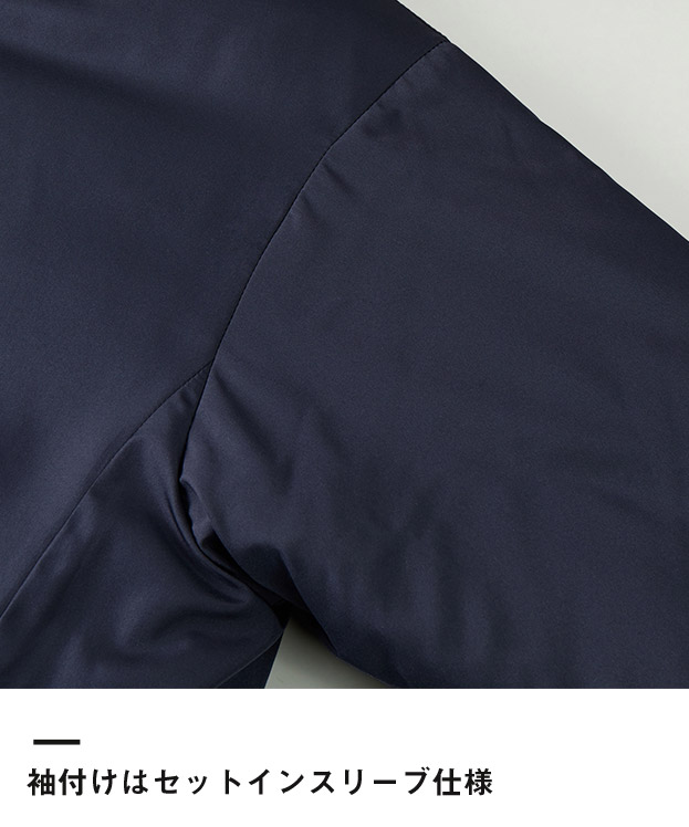 インサレーテッド スタンド ジャケット（中綿入）（7464-01）袖付けはセットインスリーブ仕様