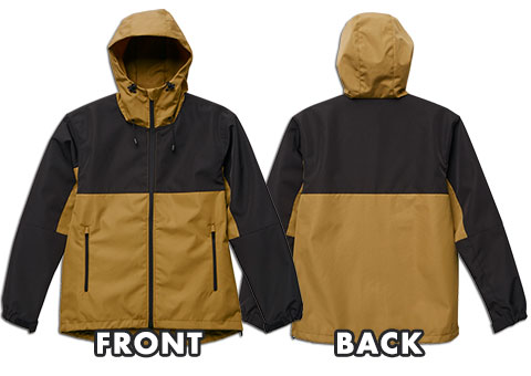 7489-01 スイッチングシェルパーカ（一重）｜FRONT、BACK