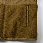 シープボア フリーススタンドジャケット（裏地付）（7495-01）便利な方玉縁ポケット仕様