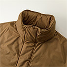 ウォーム シェル スタンド フードイン ジャケット（中綿入）（7497-01）フードドローコードとストッパー付き
