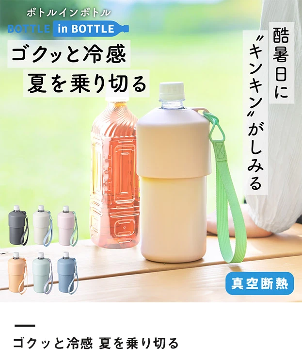 アトラス ボトルインボトル約500～650ml用A2（ストラップタイプ）（ABIB-A2）ゴクッと冷感 夏を乗り切る