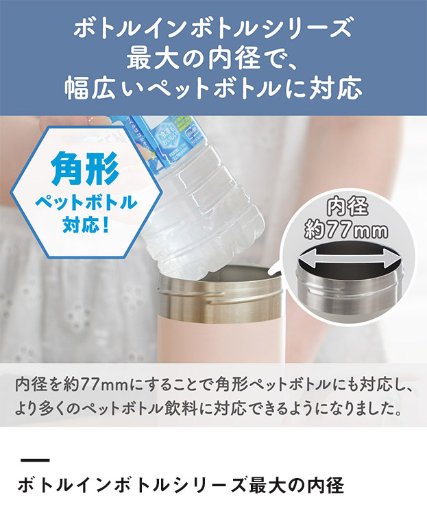 アトラス ボトルインボトル約500～650ml用A2（ストラップタイプ）（ABIB-A2）ボトルインボトルシリーズ最大の内径