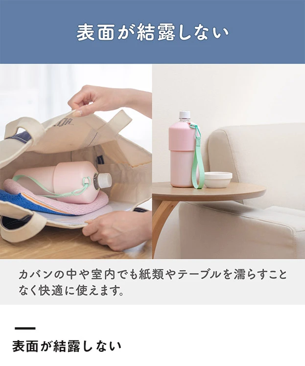アトラス ボトルインボトル約500～650ml用A2（ストラップタイプ）（ABIB-A2）表面が結露しない