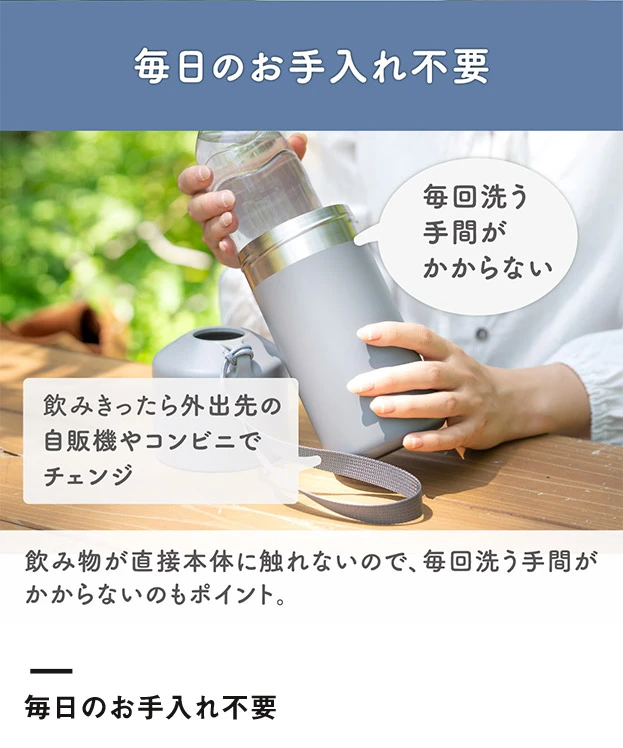 アトラス ボトルインボトル約500～650ml用A2（ストラップタイプ）（ABIB-A2）毎日のお手入れ不要
