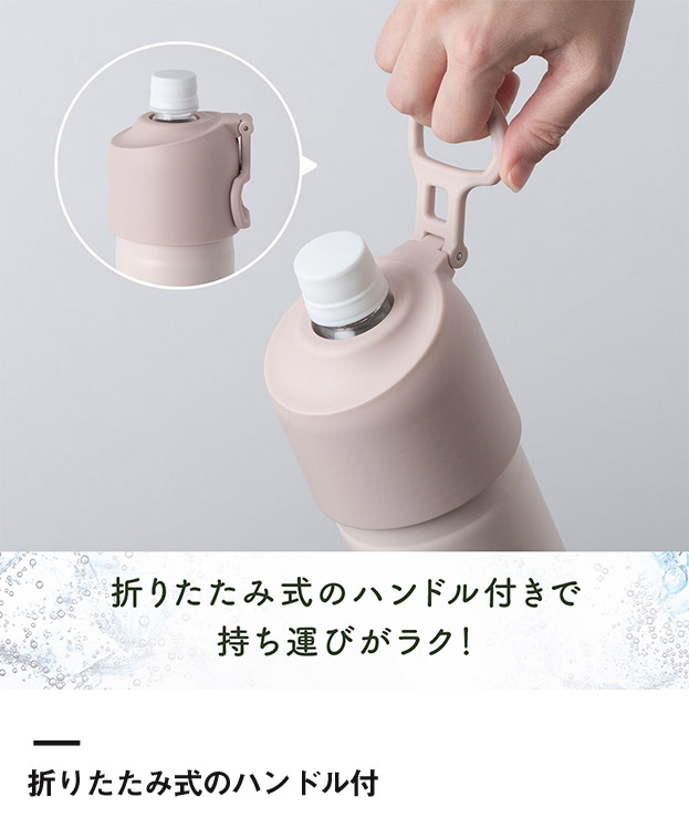 アトラス ボトルインボトルTYPE-Eグラデーション　約500～650ml用（折りたたみハンドルタイプ）（ABIB-E-G）折りたたみ式のハンドル付きで持ち運びがラク！