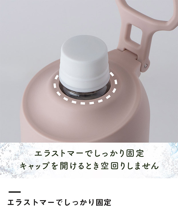 アトラス ボトルインボトルTYPE-Eグラデーション　約500～650ml用（折りたたみハンドルタイプ）（ABIB-E-G）エラストマーでしっかり固定