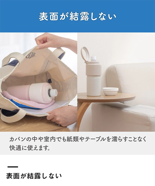 アトラス ボトルインボトル約500～650ml用GW2（収納ハンドルタイプ）（ABIB-GW2）表面が結露しない
