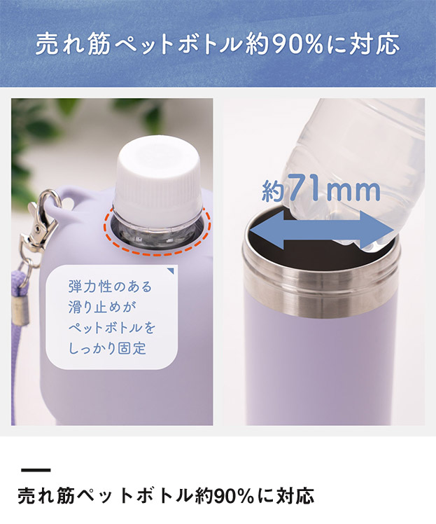 アトラス ボトルインボトル約500~650ml用(3WAYストラップタイプ)(ABIB-O)売れ筋ペットボトル約90%に対応