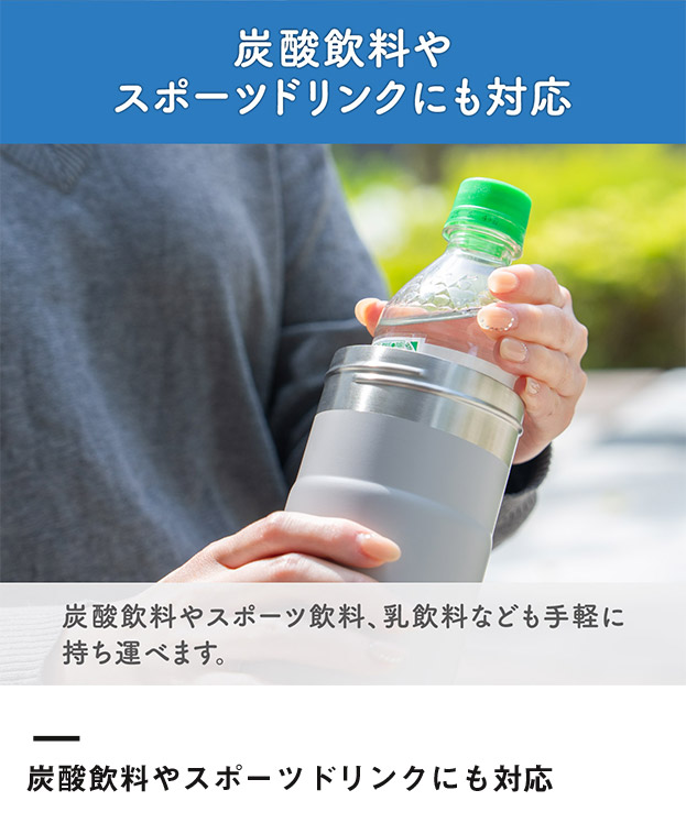 アトラス ボトルインボトル約500～650ml用OW2（3WAYストラップタイプ）（ABIB-OW2）炭酸飲料やスポーツドリンクにも対応
