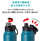 アトラス Activa ハンドル付きダイレクトボトル 1000mL（ADHB-1000）素早く飲めるロック式キャップ
