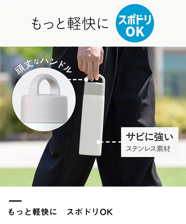 アトラス Basic Productsハンドル付きスクリューボトル510ml（AHS-510）もっと軽快に スポドリOK