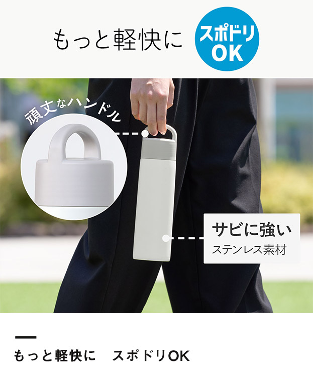 アトラス Basic Productsハンドル付きスクリューボトル630ml（AHS-630）もっと軽快に スポドリOK
