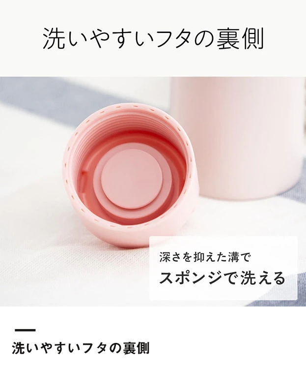 アトラス Basic Productsハンドル付きスクリューボトル630ml（AHS-630）洗いやすいフタの裏側