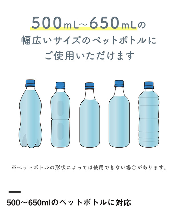 アトラス ボトルインボトルTYPE-A　約500～650ml用（ストラップタイプ）（AQBIB-A）500～650mlのペットボトルに対応