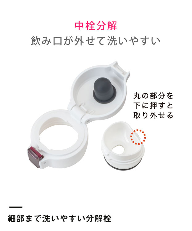 アトラス Airlist 超軽量ワンタッチボトル 370ml 【ARNW】（ARNW-350）細部まで洗いやすい分解栓