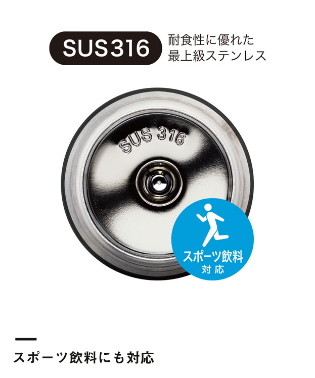 アトラス Airlist 超軽量ワンタッチボトル 500ml【ARNW】（ARNW-500）スポーツ飲料にも対応