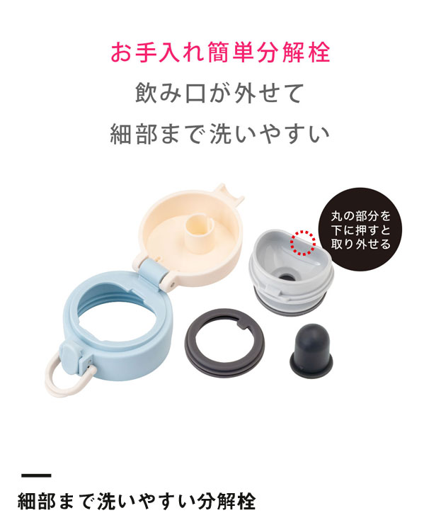 アトラス Airlist 超軽量ワンタッチボトル 495ml 【AROW】（AROW-500）細部まで洗いやすい分解栓