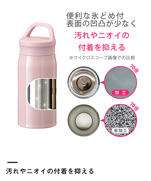 アトラス Airlist SPORTS 超軽量ハンドル付マグボトル340ml（ARSP-351）汚れやニオイの付着を抑える