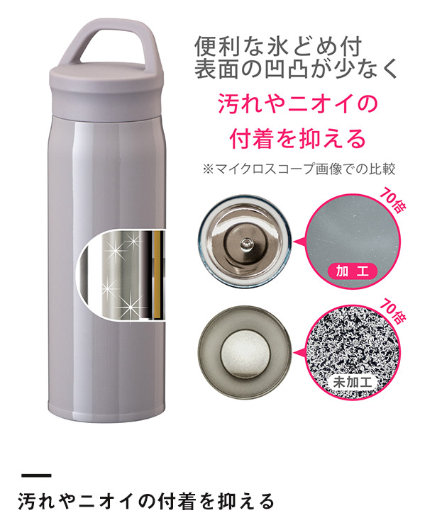 アトラス Airlist SPORTS 超軽量ハンドル付マグボトル460ml（ARSP-501）汚れやニオイの付着を抑える