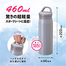 アトラス Airlist SPORTS 超軽量ハンドル付マグボトル460ml（ARSP-501）商品イメージ