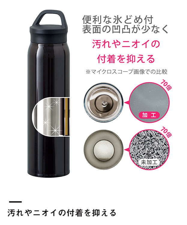 アトラス Airlist SPORTS 超軽量ハンドル付マグボトル700ml（ARSP-701）汚れやニオイの付着を抑える