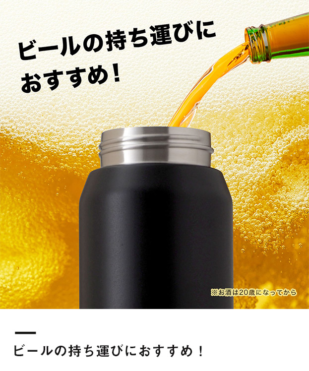 アトラス SPARX　炭酸用ボトル　370ml（ASO-370）ビールの持ち運びにおすすめ！