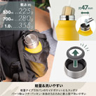 アトラス Wens ハンドル付きスクリューボトル スリムタイプ 530ml（AWPB-501）軽量＆洗いやすい