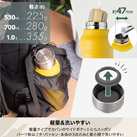 アトラス Wens ハンドル付きスクリューボトル スリムタイプ 700ml（AWPB-701）軽量＆洗いやすい