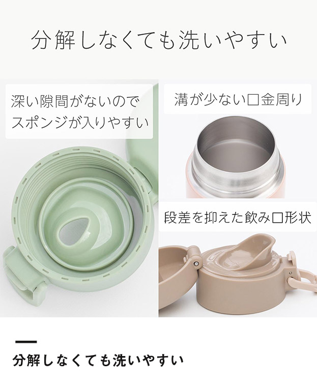 アトラス Basic Productsワンタッチボトル340ml（AWR-340）分解しなくても洗いやすい