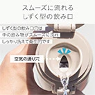 アトラス Basic Productsワンタッチボトル340ml（AWR-340）スムーズに流れるしずく型の飲み口