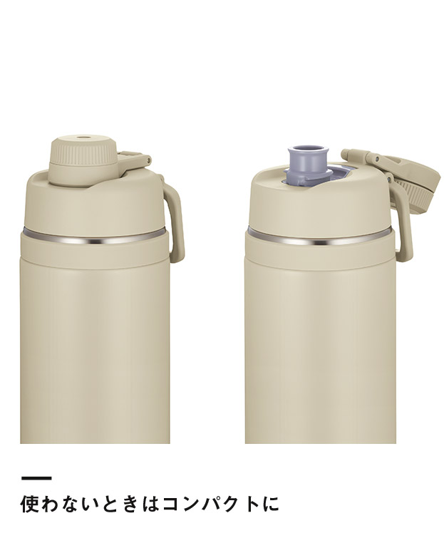 サーモス(THERMOS)真空断熱スポーツボトル 1500ml/FJU（FJU-1500）使わない時はコンパクトに