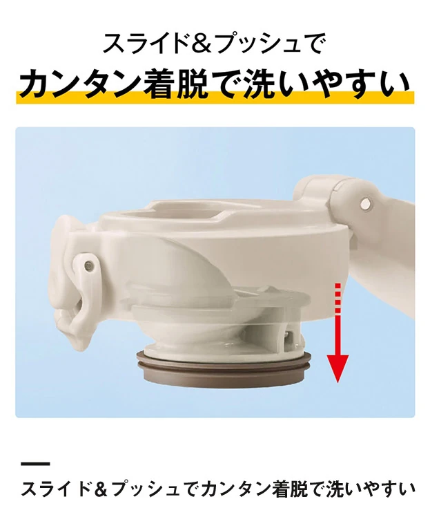 サーモス(THERMOS)真空断熱ケータイマグ 750ml/JNL-S（JNL-S751）スライド＆プッシュでカンタン着脱で洗いやすい