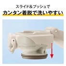 サーモス(THERMOS)真空断熱ケータイマグ 750ml/JNL-S(JNL-S751)スライド&プッシュでカンタン着脱で洗いやすい