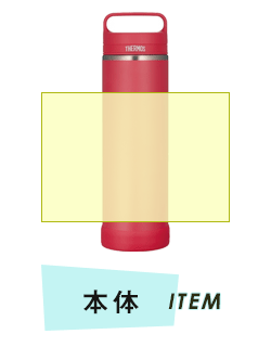 ボトル本体プリント範囲