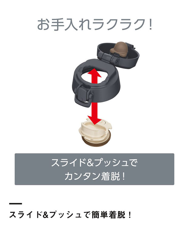 サーモス 真空断熱ケータイマグ 550ml/JPC(JPC-550)スライド&プッシュでカンタン着脱!