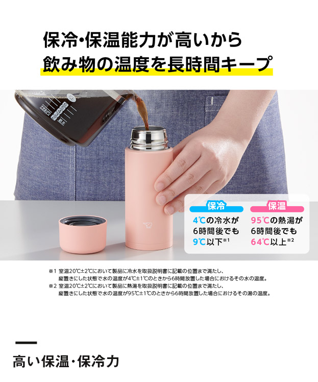 象印 ステンレスマグ(SM-MA型)　250ml（SM-MA25）高い保温・保冷力