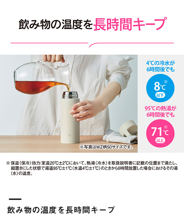 象印 ステンレスマグ（SM-RS型)　650ml（SM-RS65）飲み物の温度を長時間キープ