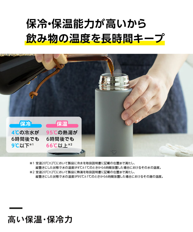 象印 ステンレスマグTUFF(SM-ZB型)　360ml（SM-ZB36）高い保温・保冷力